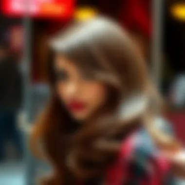 Long-Lasting Blowout Style Elegant hairstyle showcasing long-lasting blowout