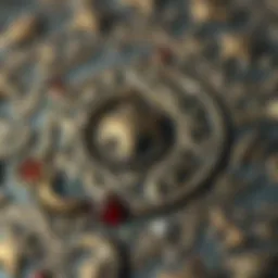 A close-up image showcasing the intricate texture of bronze metal, highlighting its unique patterns.