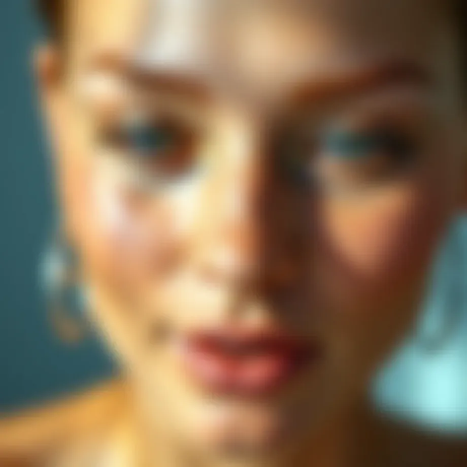 A close-up of radiant skin highlighting collagen benefits