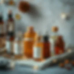 A collection of natural oils suitable for dyed hair care