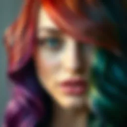 Garnier hair color palette showcasing diverse shades