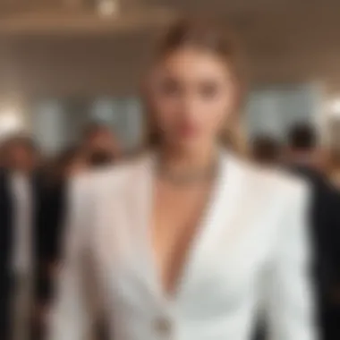 Gigi Hadid in a stylish outfit at a fashion event