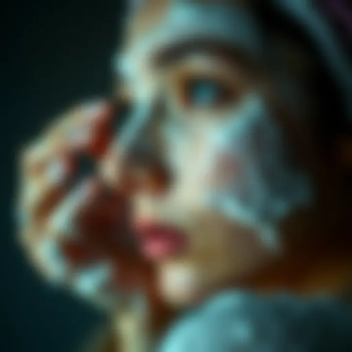 A close-up of a person contemplating their skincare routine, reflecting on the impact of improper washing techniques.