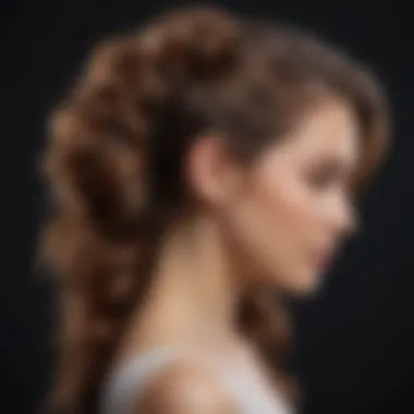 Stylish half-up wavy hairstyle perfect for special events