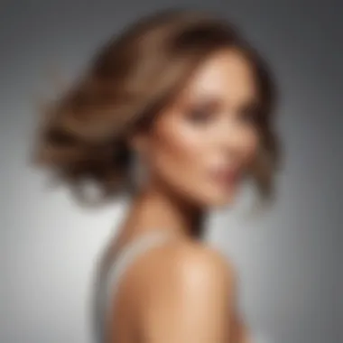 Aesthetic image capturing the elegance of JLo's hair alongside beauty tips.