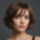 Elegant bob haircut styled with soft waves