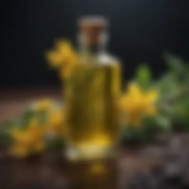 Natural herbs used for creating St. John's wort oil