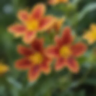 Close-up of St. John's Wort flowers in full bloom