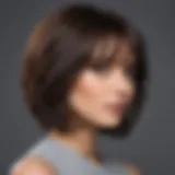 Chic layered bob hairstyle showcasing modern elegance