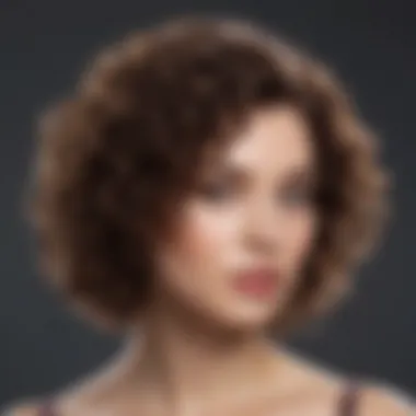 A well-groomed individual with a defined curly hairstyle