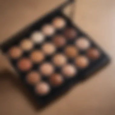 Elegant makeup palette suitable for kumral skin tones