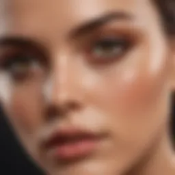 Close-up of warm-toned skin showcasing kumral features