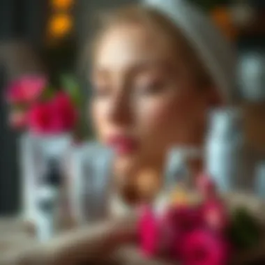 Effective Skincare Routine for Dry Skin A soothing skincare routine displayed with products