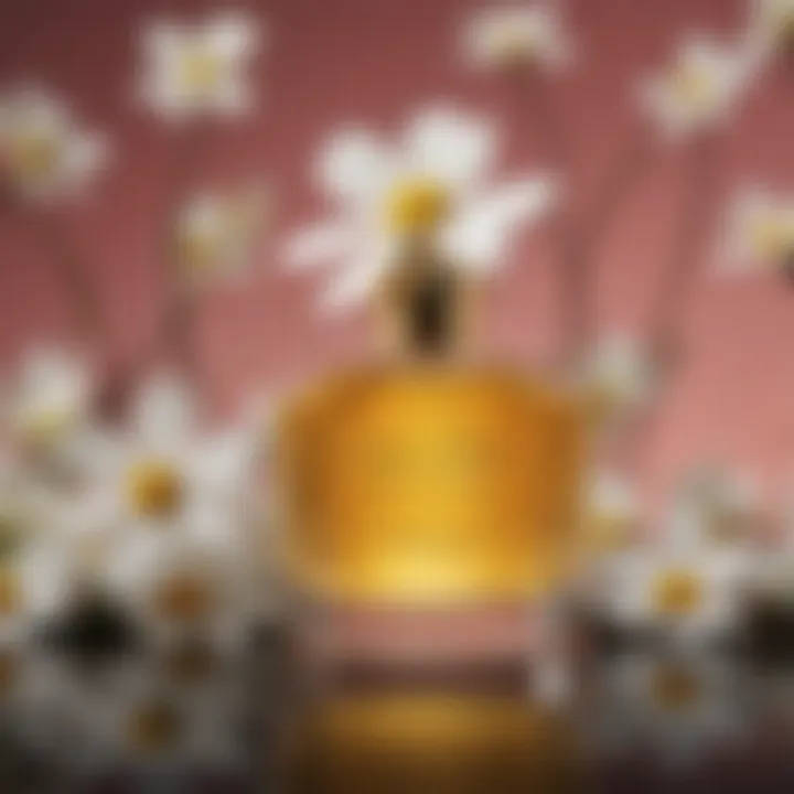 Visual timeline showcasing the history of Marc Jacobs Daisy perfume