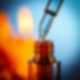 A close-up view of a niacinamide serum dropper