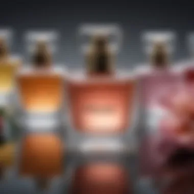 Different skin types showcasing perfume application