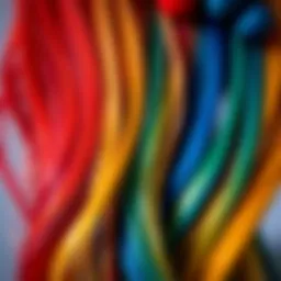 An array of vibrant hair colors displayed on strands.