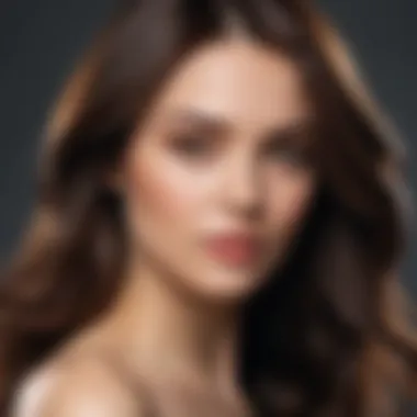 Showcasing the Beauty of Strong Hair Healthy hair strands showcasing rich texture and shine