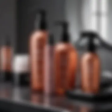 A selection of hair care products tailored for sparse hair.