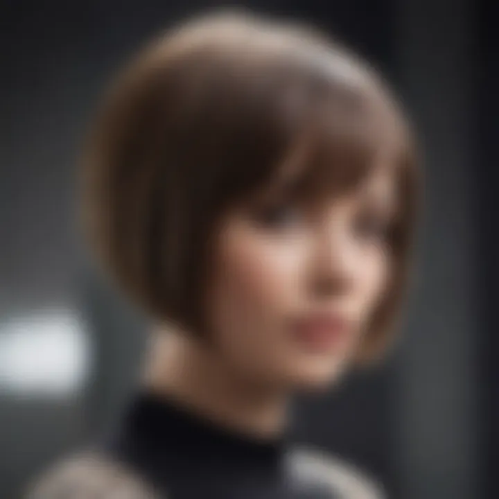 Stylish short bob hairstyle showcasing elegance and versatility