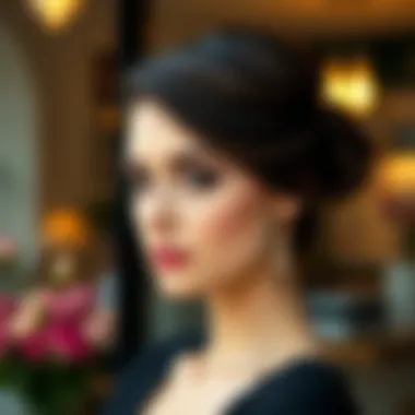 Elegant Short Hair Bun Style Elegant short hair bun style