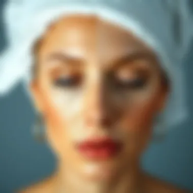 Before and after skin treatment comparison