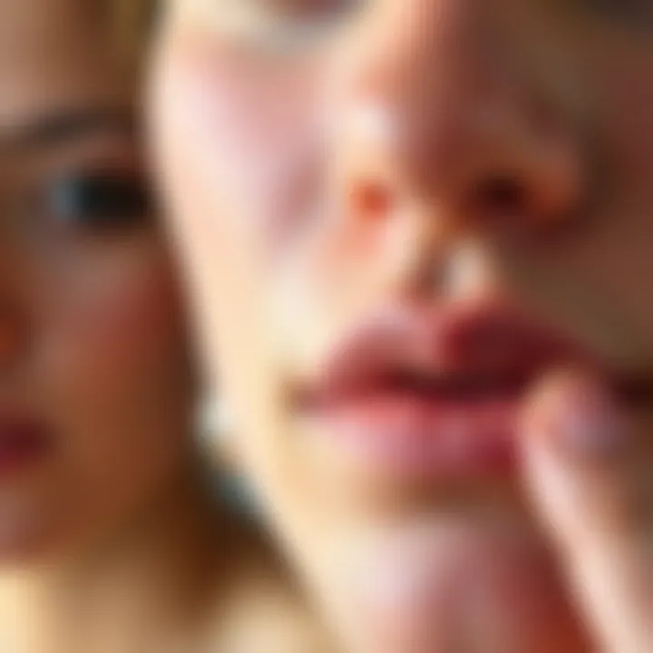 Close-up of skin types suitable for natural hair removal