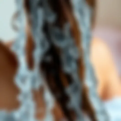 Refreshing cold water cascading down hair