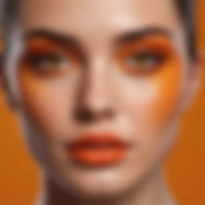 A vibrant palette showcasing the primary colors used to create orange.