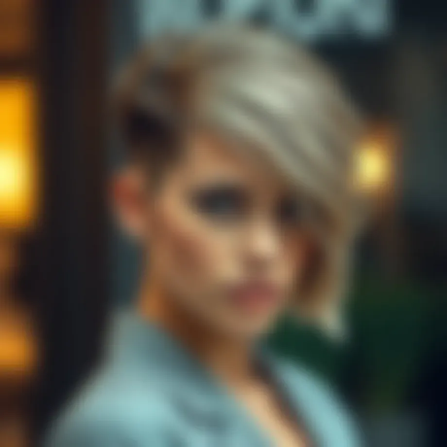 Stylish wolf cut hairstyle showcasing layers and texture